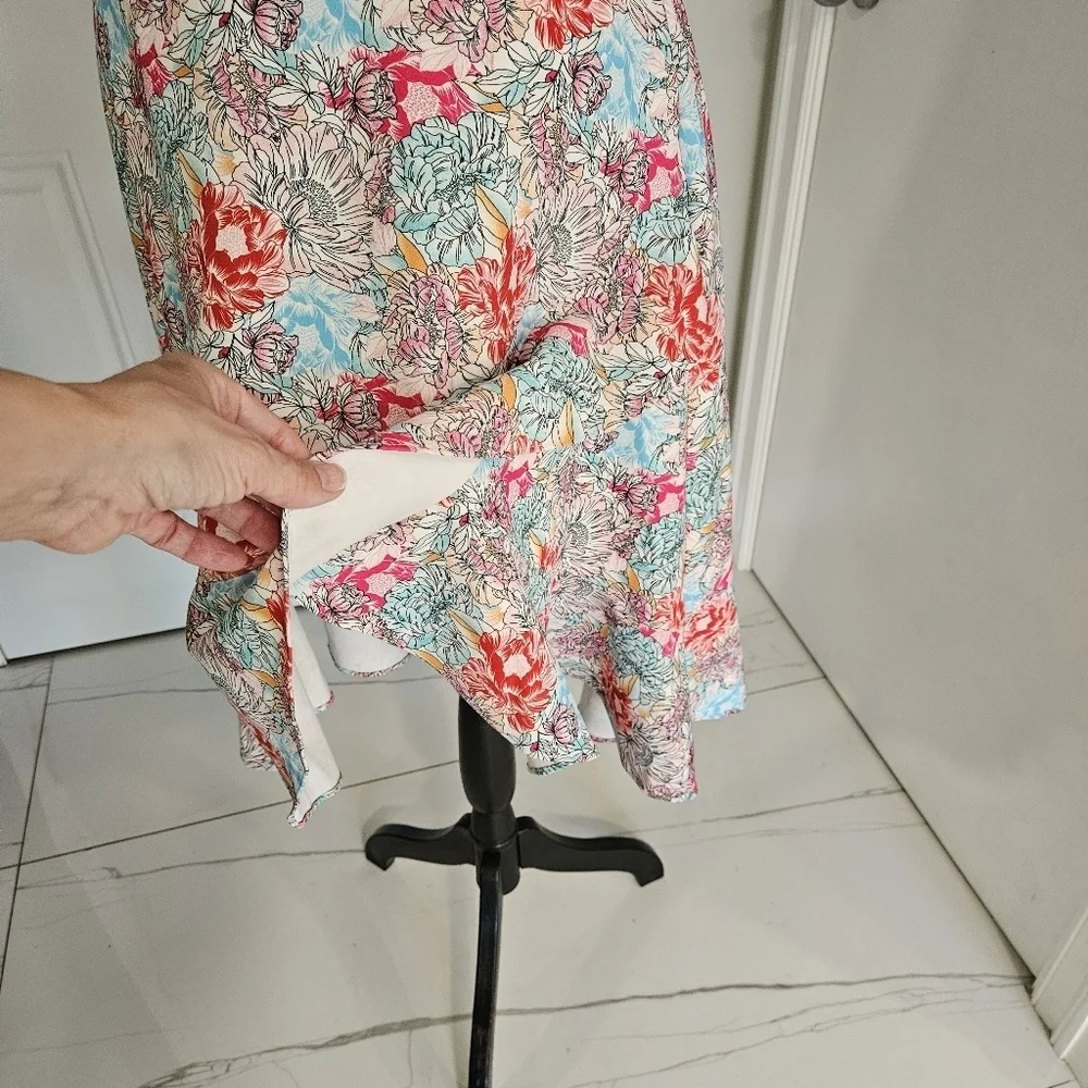 Black Halo Floral Marie Dress Size 0